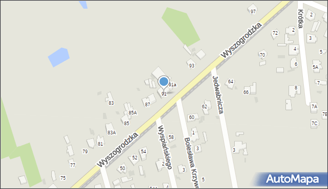 Sochaczew, Wyszogrodzka, 91, mapa Sochaczew