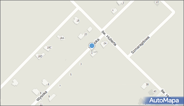 Sokołów Podlaski, Wysoka, 1, mapa Sokołów Podlaski