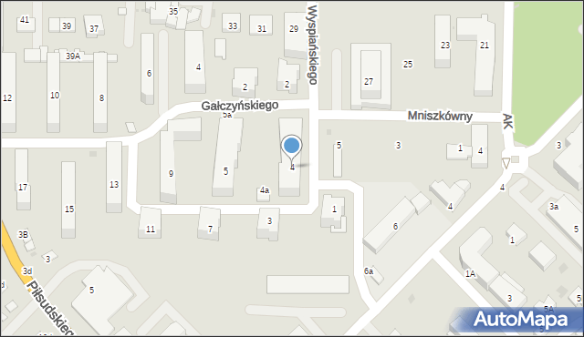 Sokołów Podlaski, Wyspiańskiego Stanisława, 4, mapa Sokołów Podlaski