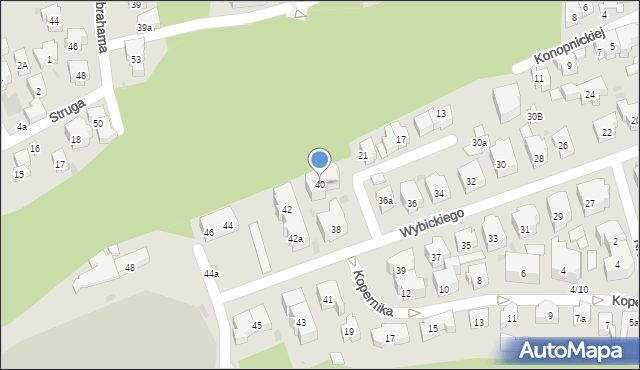 Sopot, Wybickiego Józefa, gen., 40, mapa Sopotu