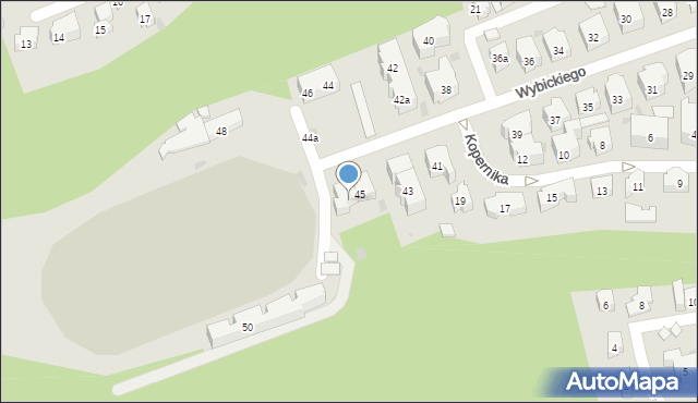 Sopot, Wybickiego Józefa, gen., 47, mapa Sopotu