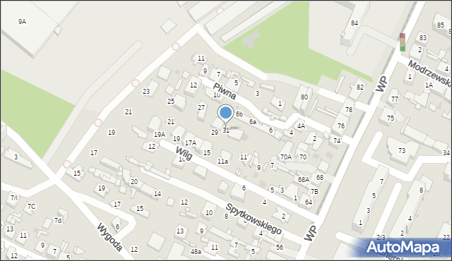 Sosnowiec, Wygoda, 31, mapa Sosnowca