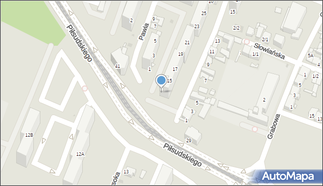 Sosnowiec, Wysoka, 13, mapa Sosnowca