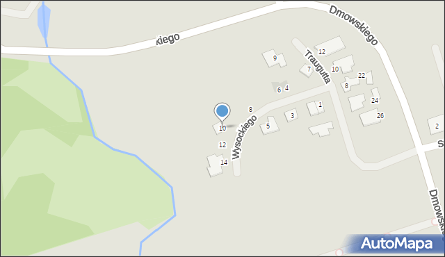 Środa Wielkopolska, Wysockiego Piotra, 10, mapa Środa Wielkopolska