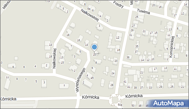 Środa Wielkopolska, Wyspiańskiego Stanisława, 10, mapa Środa Wielkopolska