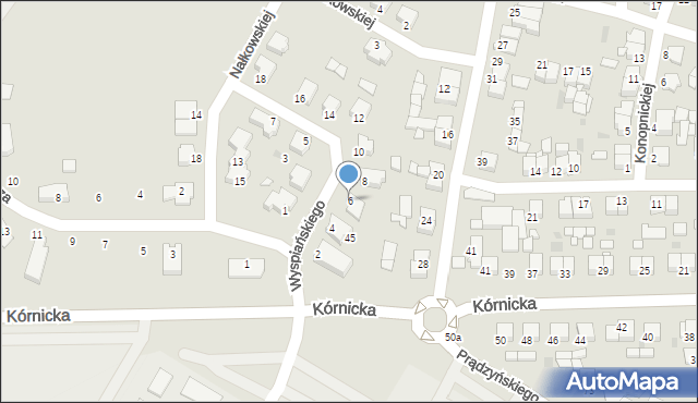 Środa Wielkopolska, Wyspiańskiego Stanisława, 6, mapa Środa Wielkopolska