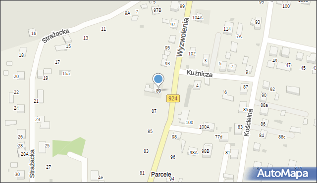 Stanowice, Wyzwolenia, 89, mapa Stanowice