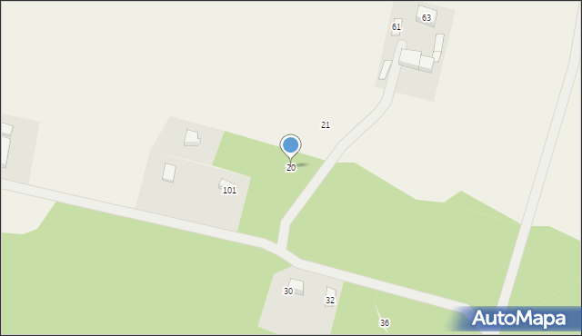 Stara Kiszewa, Wybudowanie, 20, mapa Stara Kiszewa