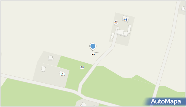 Stara Kiszewa, Wybudowanie, 21, mapa Stara Kiszewa