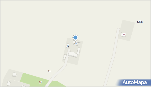 Stara Kiszewa, Wybudowanie, 63, mapa Stara Kiszewa