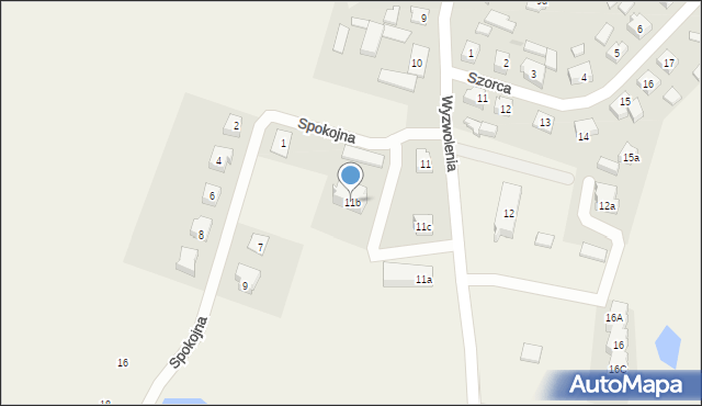 Stara Kiszewa, Wyzwolenia, 11b, mapa Stara Kiszewa