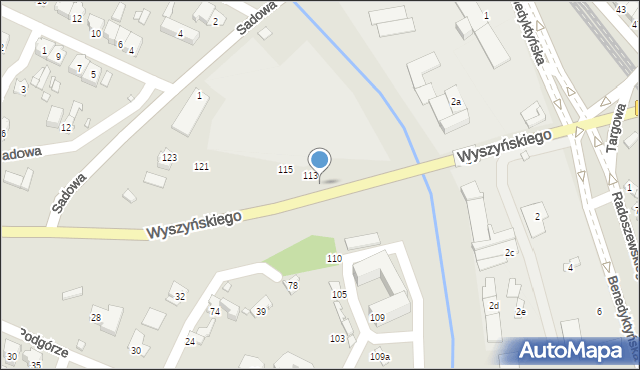 Starachowice, Wyszyńskiego Stefana, ks. kard., 113, mapa Starachowic