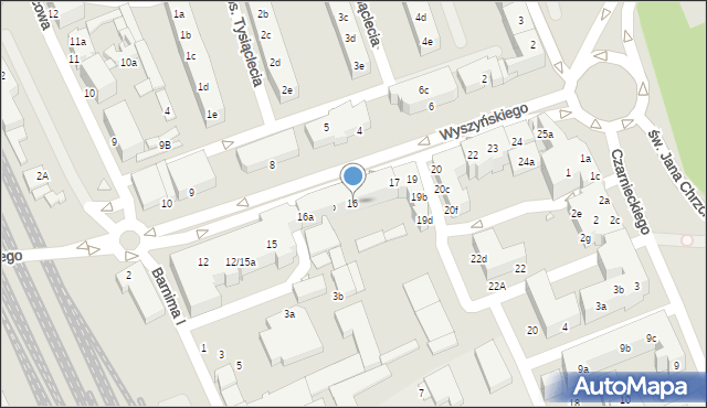 Stargard, Wyszyńskiego Stefana, ks. kard., 16, mapa Stargard