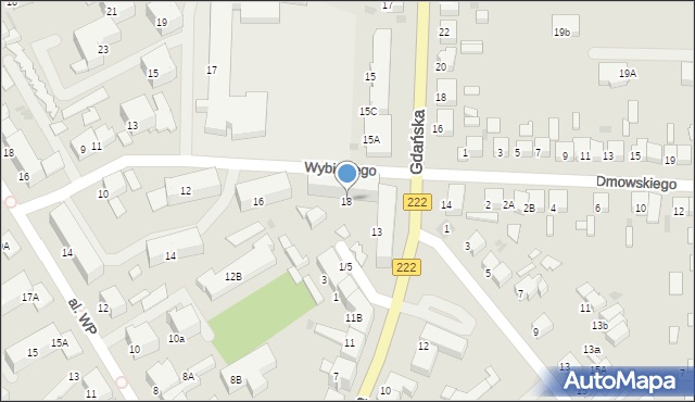 Starogard Gdański, Wybickiego Józefa, gen., 18, mapa Starogard Gdański