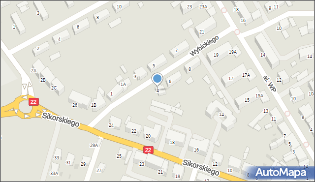 Starogard Gdański, Wybickiego Józefa, gen., 4, mapa Starogard Gdański