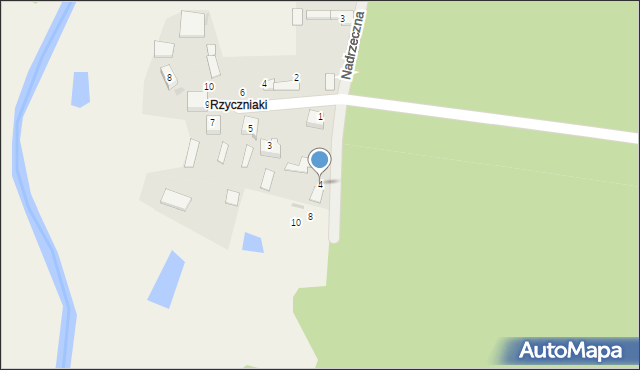 Stary Broniszew, Wypoczynkowa, 4, mapa Stary Broniszew