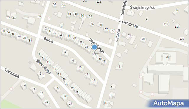 Staszów, Wybickiego Józefa, gen., 44, mapa Staszów