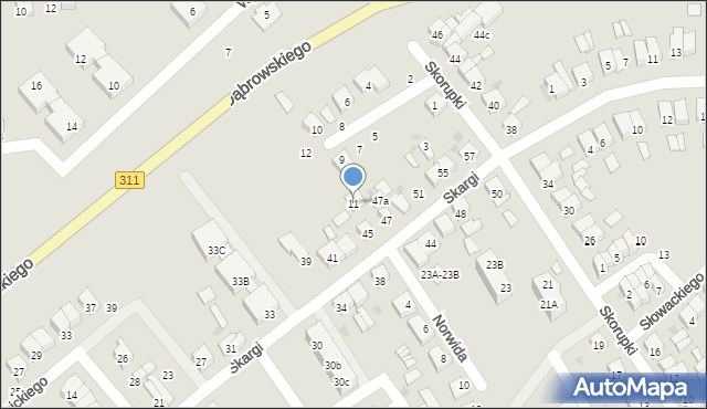 Stęszew, Wyszyńskiego Stefana, ks. kard., 11, mapa Stęszew