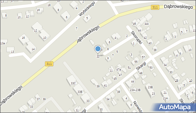 Stęszew, Wyszyńskiego Stefana, ks. kard., 12, mapa Stęszew