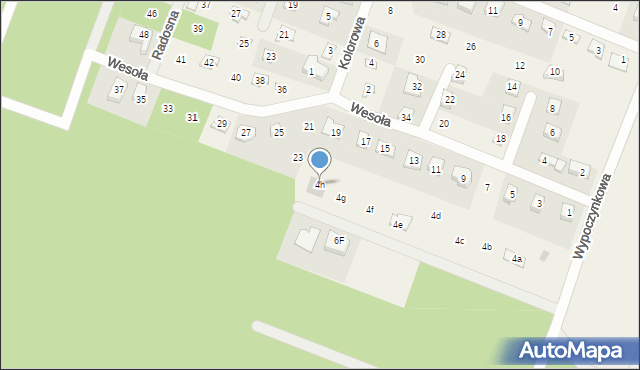 Stęszewko, Wypoczynkowa, 4h, mapa Stęszewko