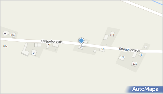 Stręgoborzyce, Wygnanów, 1, mapa Stręgoborzyce