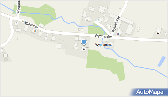 Stręgoborzyce, Wygnanów, 10, mapa Stręgoborzyce