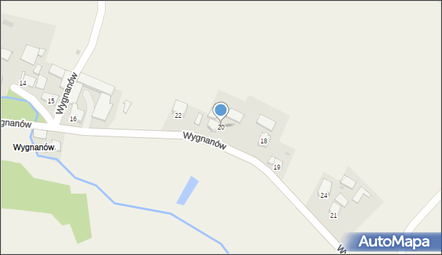 Stręgoborzyce, Wygnanów, 20, mapa Stręgoborzyce