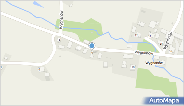 Stręgoborzyce, Wygnanów, 9, mapa Stręgoborzyce