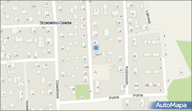 Strzebielino, Wybickiego Józefa, gen., 17b, mapa Strzebielino