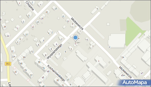 Strzegom, Wyspiańskiego Stanisława, 1, mapa Strzegom