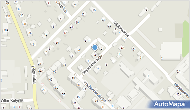 Strzegom, Wyspiańskiego Stanisława, 4, mapa Strzegom