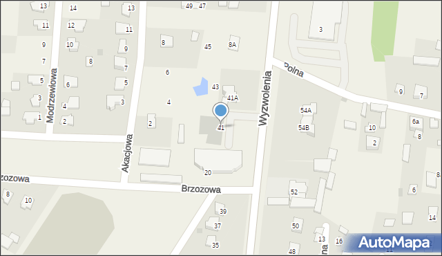 Strzegowo, Wyzwolenia, 41, mapa Strzegowo