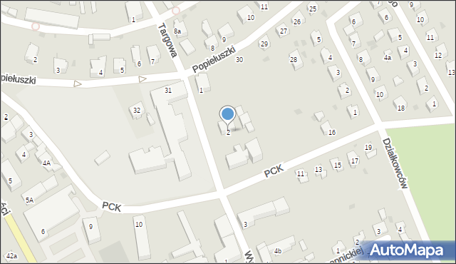 Strzelce Krajeńskie, Wyszyńskiego Stefana, ks. kard., 2, mapa Strzelce Krajeńskie