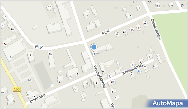 Strzelce Krajeńskie, Wyszyńskiego Stefana, ks. kard., 3, mapa Strzelce Krajeńskie