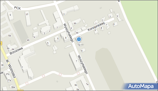 Strzelce Krajeńskie, Wyszyńskiego Stefana, ks. kard., 5, mapa Strzelce Krajeńskie