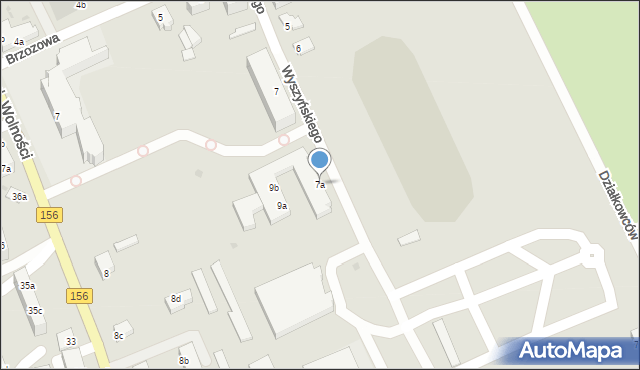 Strzelce Krajeńskie, Wyszyńskiego Stefana, ks. kard., 7a, mapa Strzelce Krajeńskie