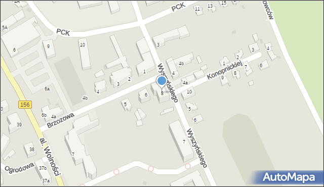 Strzelce Krajeńskie, Wyszyńskiego Stefana, ks. kard., 8, mapa Strzelce Krajeńskie