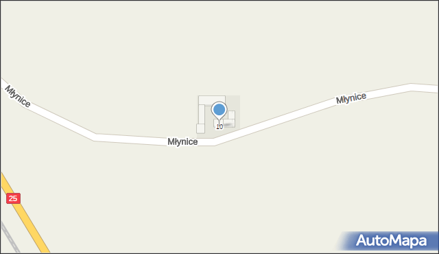 Strzelno Klasztorne, Wybudowanie Strzeleńskie, 10, mapa Strzelno Klasztorne