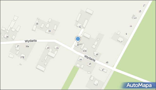 Strzyżew, Wydarta, 43, mapa Strzyżew