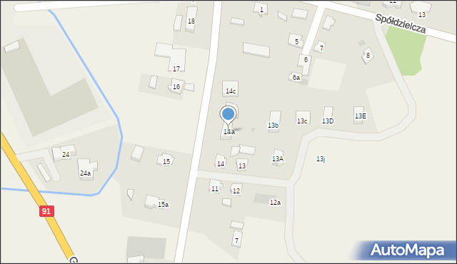 Subkowy, Wybickiego Józefa, gen., 14a, mapa Subkowy