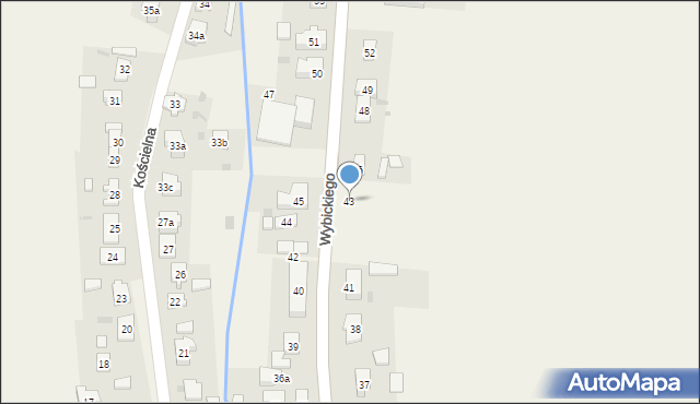 Subkowy, Wybickiego Józefa, gen., 43, mapa Subkowy