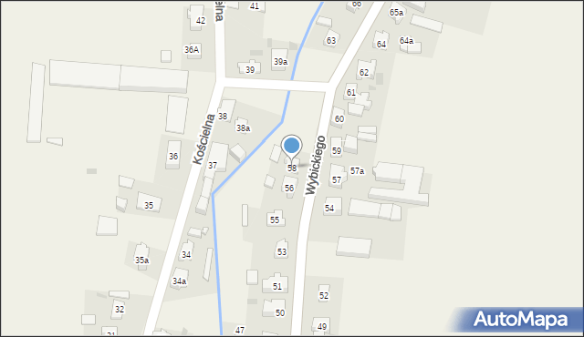 Subkowy, Wybickiego Józefa, gen., 58, mapa Subkowy