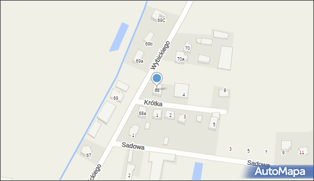 Subkowy, Wybickiego Józefa, gen., 68, mapa Subkowy