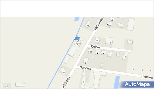 Subkowy, Wybickiego Józefa, gen., 69, mapa Subkowy