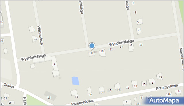 Sulęcin, Wyspiańskiego Stanisława, 8, mapa Sulęcin