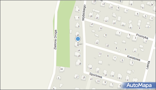 Sulęczyno, Wybickiego Józefa, gen., 12, mapa Sulęczyno