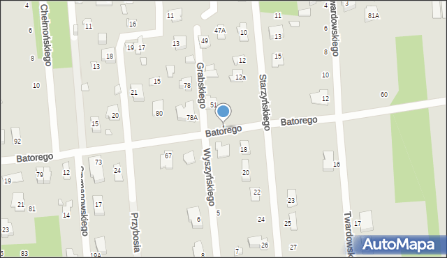 Sulejówek, Wyszyńskiego Stefana, ks. kard., 1, mapa Sulejówek