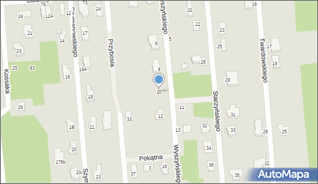 Sulejówek, Wyszyńskiego Stefana, ks. kard., 10, mapa Sulejówek
