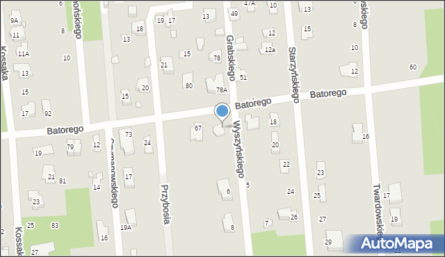 Sulejówek, Wyszyńskiego Stefana, ks. kard., 2, mapa Sulejówek