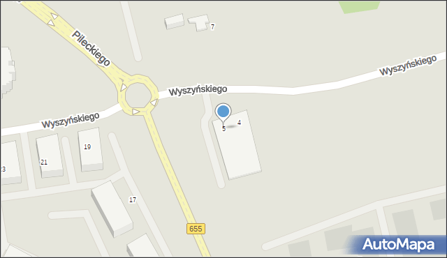 Suwałki, Wyszyńskiego Stefana, ks. prym. kard., 5, mapa Suwałk